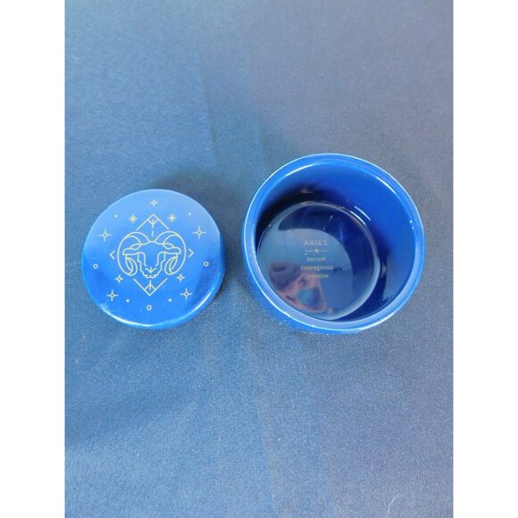 Ceramic Aries Zodiac Trinket Box Astrology Ram Horoscope Dish Star Sign Decor Gi - Picture 7 of 8
